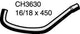 MACKAY HEATER HOSE LANDCRUISER 4.2 CH3630