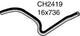 MACKAY HEATER HOSE CH2419