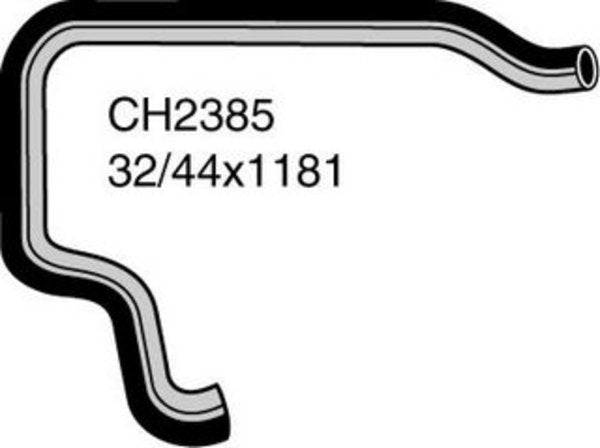 MACKAY RADIATOR HOSE LOWER - VOLVO 760/780 CH2385