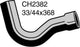 MACKAY RADIATOR HOSE LOWER - SAAB 9000 CH2382