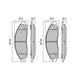 RDA PHANTOM CERAMIC BRAKE PAD SET HOLDEN ISUZU D-MAX RDC1468