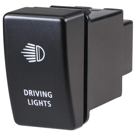 Narva Holden Style Sealed Push Switch Off/On SPDT 12V Blue LED Illuminated