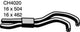 MACKAY HEATER HOSE MIST 380 DB 3.8