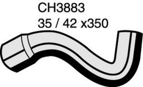 MACKAY BOTTOM HOSE SAAB 9-5 4 CYLINDER 98-02