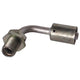 Atco Aluminium Fitting # 8 MIOR Bulkhead - Beadlock #8 90° BLX1722