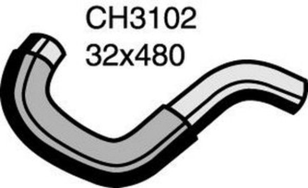 MACKAY MITSUBISHI RADIATOR HOSE LOWER CH3102