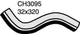 MACKAY MITSUBISHI RADIATOR HOSE UPPER CH3095