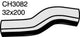 MACKAY RADIATOR HOSE UPPER TOYOTA LEXUS IS/AS200 1G-FE 98-05 CH3082