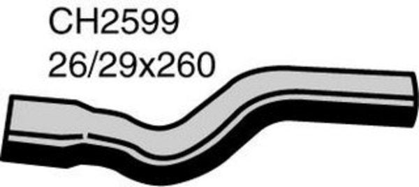 MACKAY RADIATOR HOSE UPPER TOYOTA COROLLA EE100 1.3L 92- CH2599