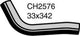 MACKAY RADIATOR HOSE LOWER - MITSUBISHI LANCER CH2576