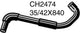 MACKAY BOTTOM HOSE FORD FALCON AU1 4.9/5.0L V8 TICKFORD CH2474