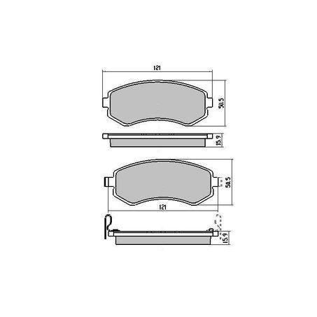 RDA PHANTOM CERAMIC BRAKE PAD SET NISSAN RDC1148