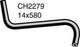 MACKAY HEATER HOSE HOLDEN HSV CH2279
