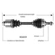 Mazda CV Drive Shaft - NDS659