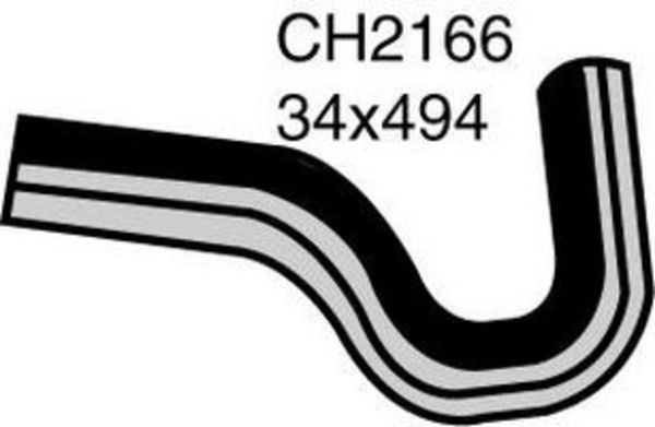 MACKAY Radiator Lower Hose FORD MAZDA B2600 2.6L I4 CH2166