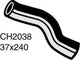 MACKAY Radiator Lower Hose TOYOTA LANDCRUISER FZJ80R 4.5L I6 CH2038
