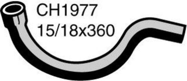 MACKAY Heater Hose HOLDEN CALAIS COMMODORE VL - 3.0L I6 CH1977