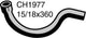 MACKAY Heater Hose HOLDEN CALAIS COMMODORE VL - 3.0L I6 CH1977