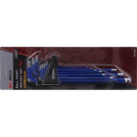 Repco 9 Piece Extra Long Hex Key Set - Metric RTK2440XLC