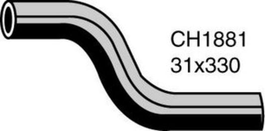MACKAY Radiator Lower Hose Left - JAGUAR XJS . - 5.3L V12  PETROL - Manual &