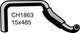 MACKAY Heater Hose FORD TELSTAR AT - 2.0L I4 MAZDA CH1863