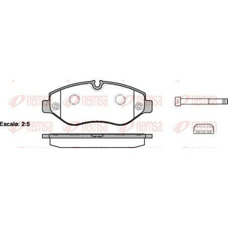 Remsa FRONT DISC BRAKE PADS - MERCEDES / AUDI / VW SPRINTER , CRAFTER  06-