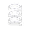 OE+ CERAMIC BRAKE PADS F SUITABLE FOR TOYOTA D2233CP