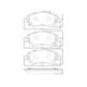 OE+ CERAMIC BRAKE PADS F SUITABLE FOR TOYOTA D2233CP