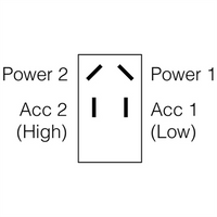 Narva Heavy Duty Rocker Switch Off/On/On DPDT (Contacts Rated 20A @ 12V)