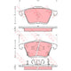 TRW Brake Pad Set (D3138)