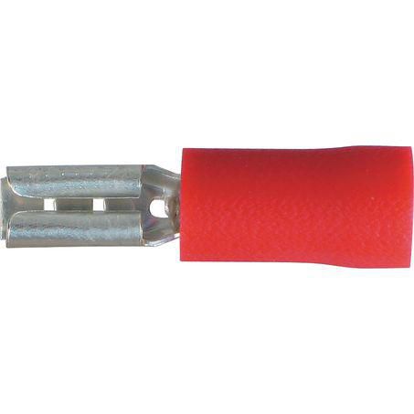 OEX Crimp Terminal Female Blade Red Terminal Entry 2.8 x 0.8 mm Vinyl 100P