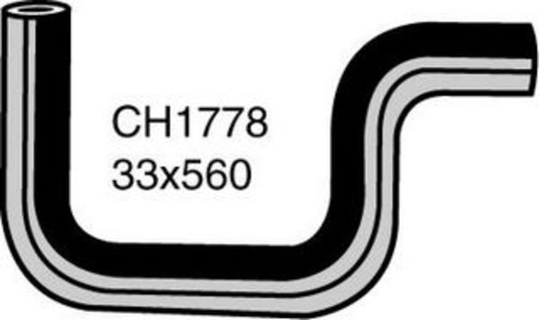 MACKAY Radiator Upper Hose MAZDA 626 2.0L I4 CH1778