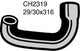 MACKAY RADIATOR HOSE LOWER CH2319
