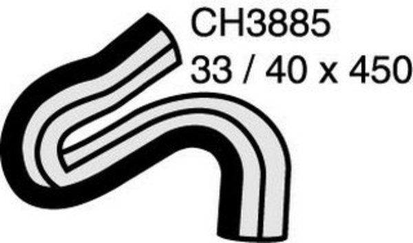 MACKAY TOP HOSE SAAB 9-5 6CYLINDER 98-02