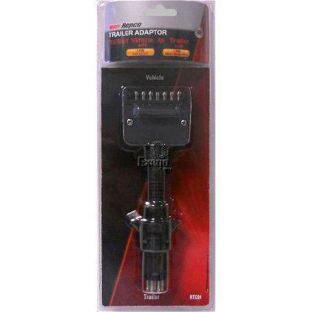 REPCO Trailer Adaptor 7 Pin Flat - 7 Pin Small Round