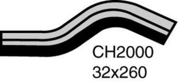 MACKAY Radiator Upper Hose - TOYOTA LANDCRUISER PRADO LJ70RV Diesel CH2000