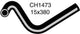 MACKAY Heater Hose HOLDEN CAMIRA JE - 2.0L I4 PETROL CH1473