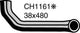 MACKAY RADIATOR HOSE LOWER HOLDEN HZ 3.3 CH1161