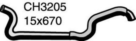 MACKAY ENGINE TO HEATER HOSE IMPREZZA