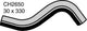 MACKAY RADIATOR HOSE UPPER MAZDA B6ZE 16V DHC &gt;93 CH2650