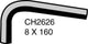 MACKAY FORD MAZDA MITSUBISHI NISSAN HEATER HOSE ECONOVAN CH2626