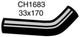 MACKAY Heater Hose HOLDEN COMMODORE VN - 3.8L V6 CH1683