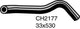 MACKAY RADIATOR HOSE LOWER - HYUNDAI EXCEL CH2177