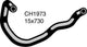 MACKAY Heater Hose TOYOTA CAMRY VDV10R - 3.0L V6 PETROL CH1973