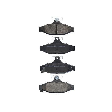 RDA BRAKES RDA GP Max General Purpose Low Metallic Brake Pad Set RDB2158
