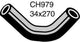 MACKAY RADIATOR HOSE LOWER CH979