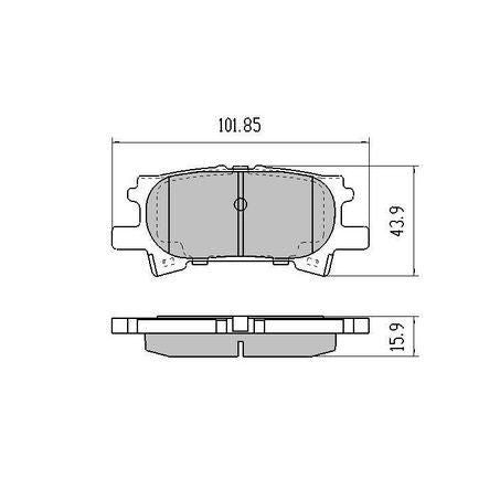 RDA PHANTOM CERAMIC BRAKE PAD SET LEXUS TOYOTA RDC1975
