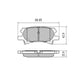 RDA PHANTOM CERAMIC BRAKE PAD SET LEXUS TOYOTA RDC1975