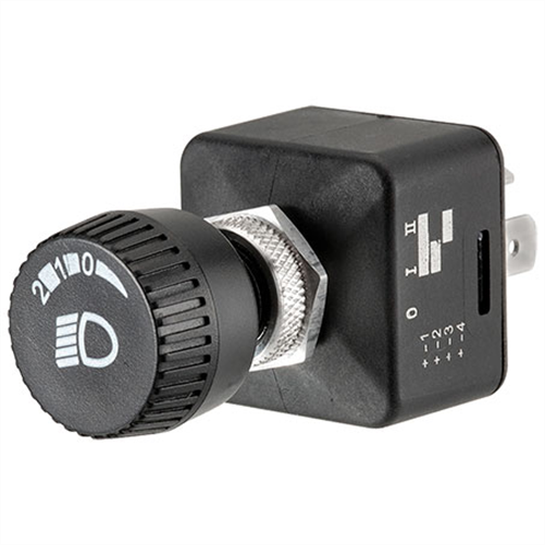 Narva Rotary Headlamp Switch Off/On/On SPDT (Contacts Rated 20A @ 12V)