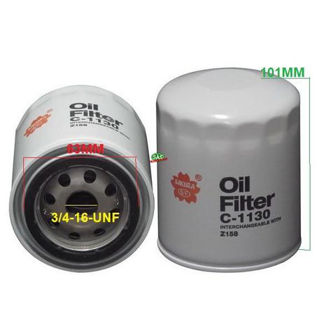 SAS AUTO PARTS OIL FILTER OFZ158